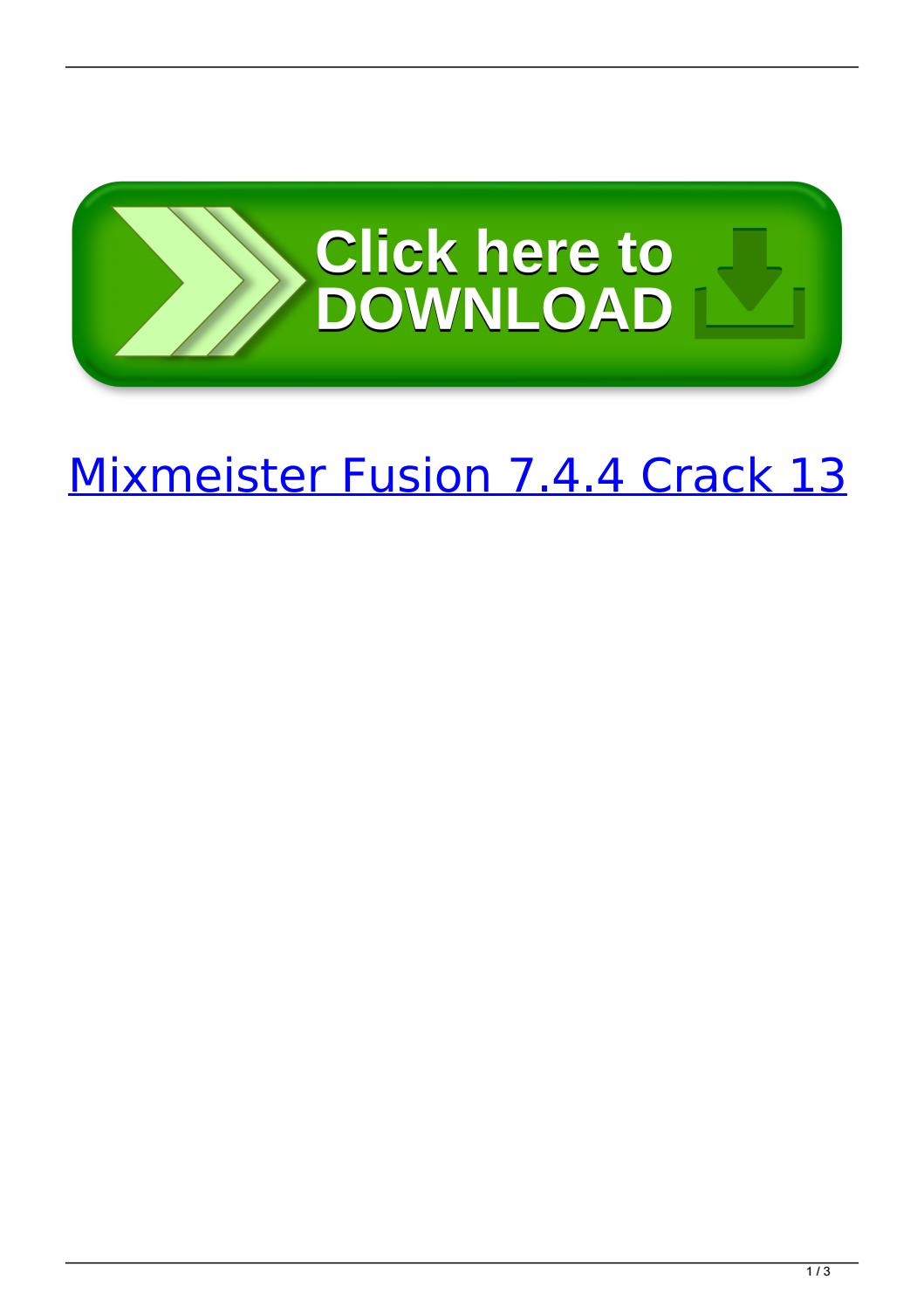 Download Mixmeister 4 For Free